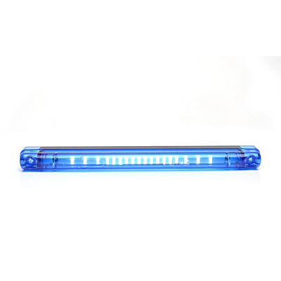 Blue LED warning lamp 12V-24V W134 (1028) EMC E20