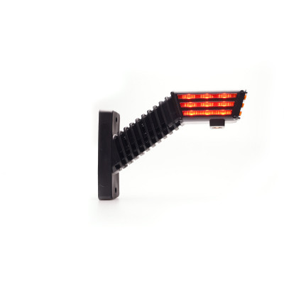 LED marker lamp RIGHT with indicator 12-24V 2555P SPOT, arm 160mm E20 ECE