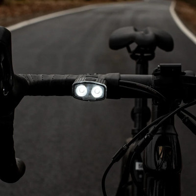 Set of front and rear bicycle lights MICRO USB (BX14057)