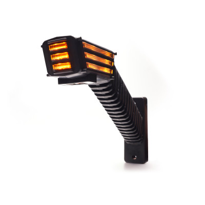 Lampa LED obrysowa przednio tylno boczna PRAWA z kierunkowskaem 12-24V 2553P SPOT 199mm E20 ECE