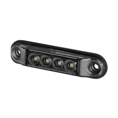 LED Vordere LKW PKW Anhänger Umrissleuchte Weiß SLIM 12V-24V LD2327 GRAPHITE E20