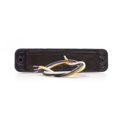 Gelbe LED-Warnleuchte (Blinkleuchte) 12V/24V (2466 BLACK SET3) ECE E20
