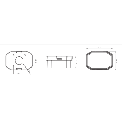 LED marker lamp red 12V/24V FT-001C LED
